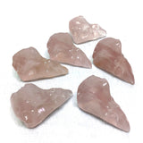 rose quartz bird skull