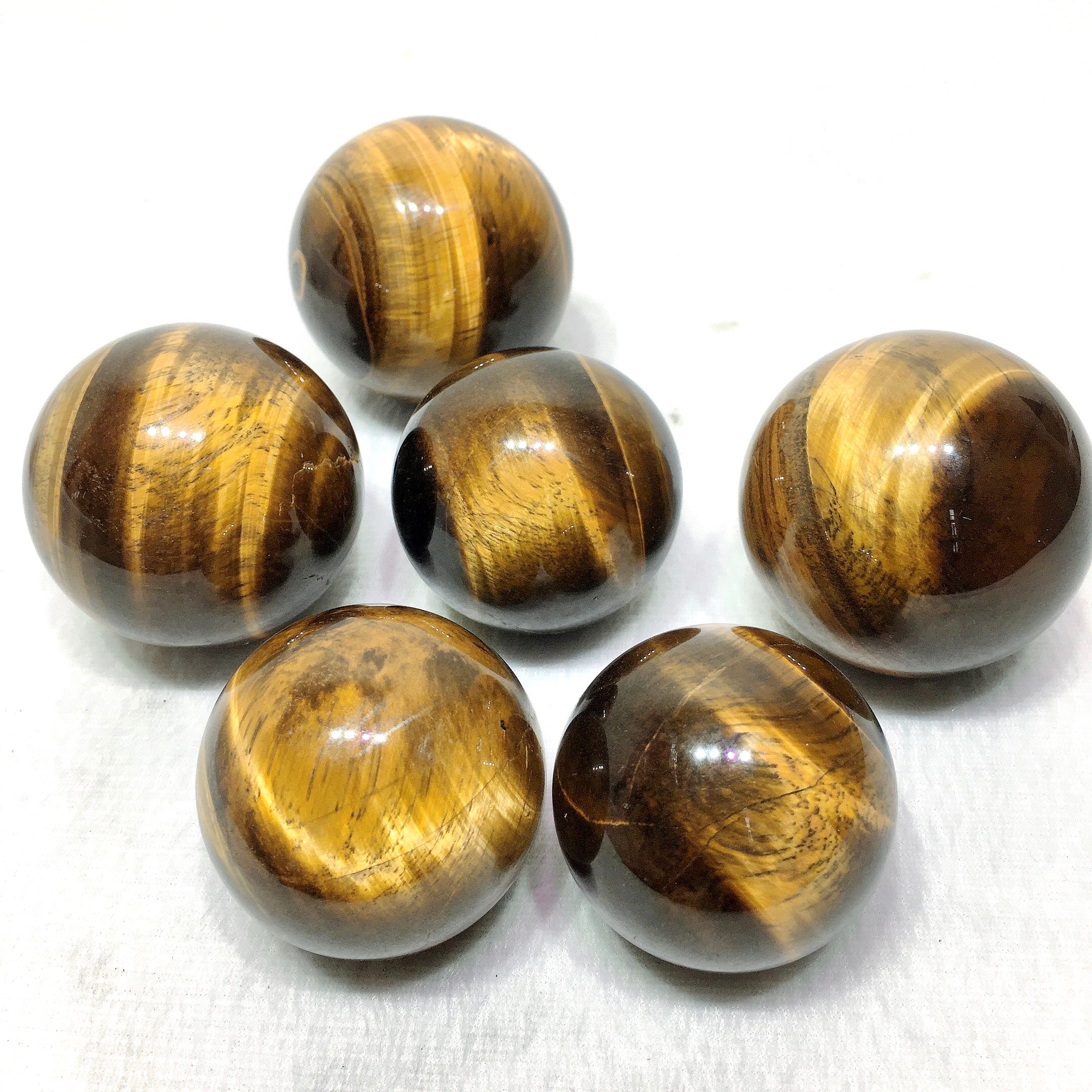 yellow tiger eyes sphere