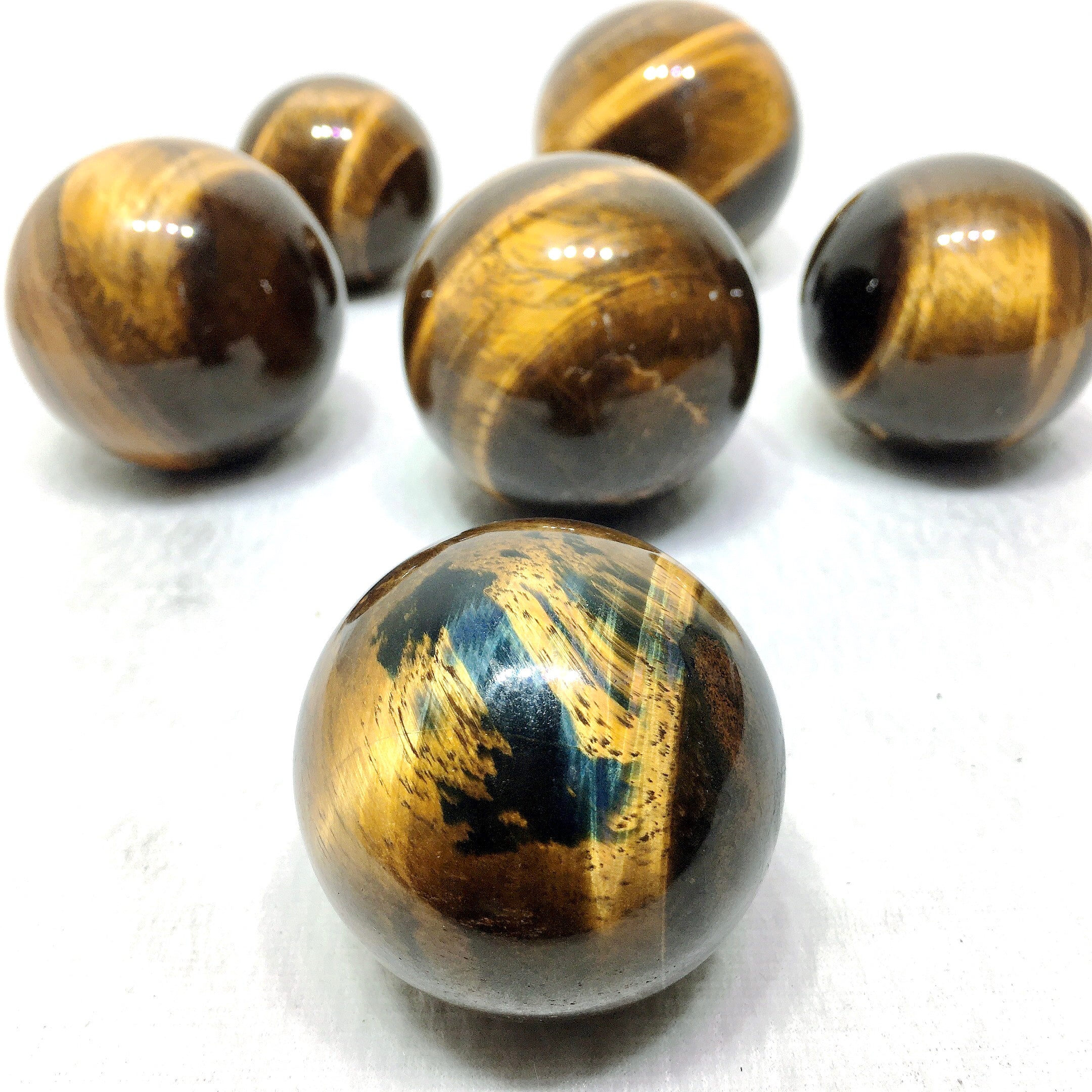 yellow tiger eyes sphere