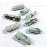 green floral agate tower