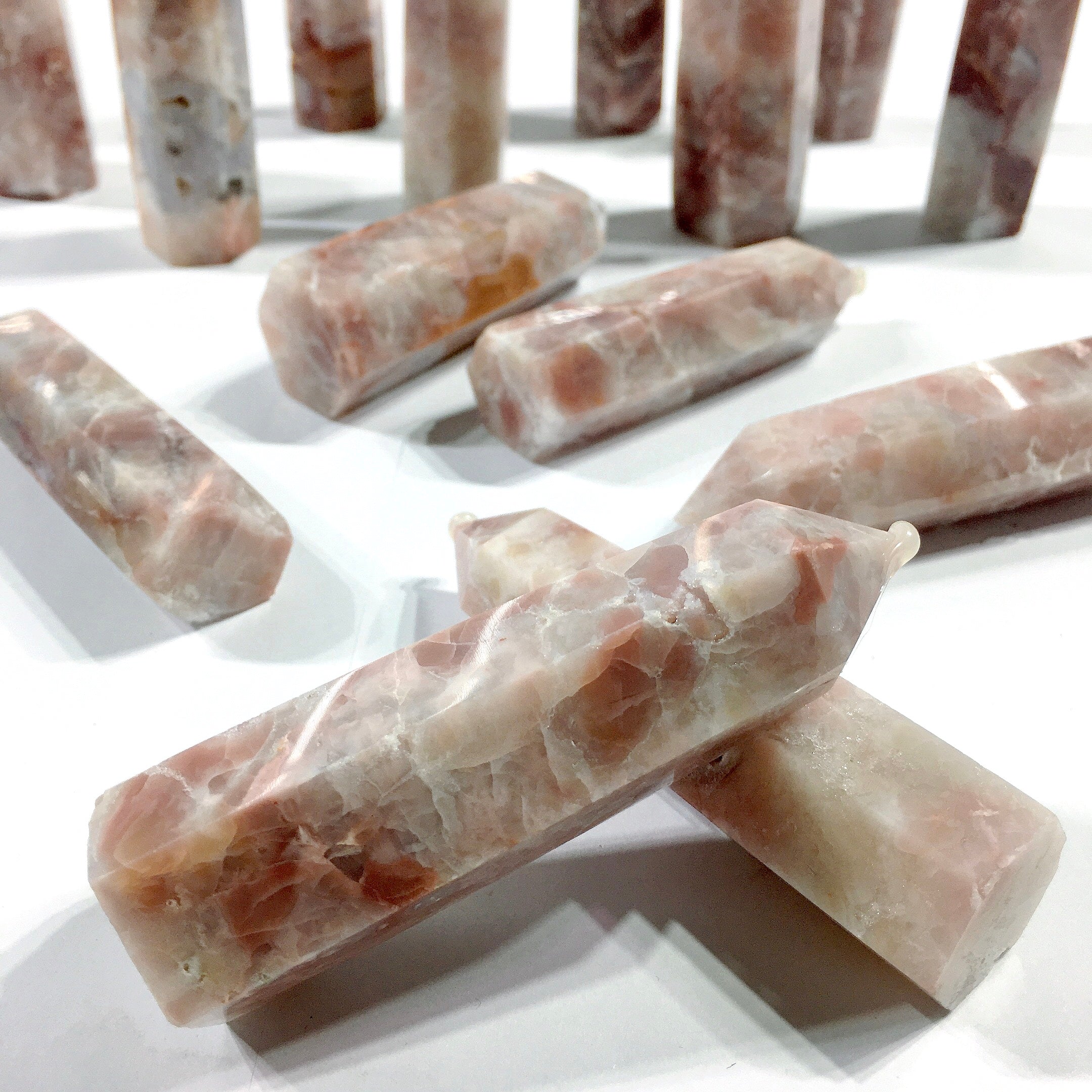 pink agate tower