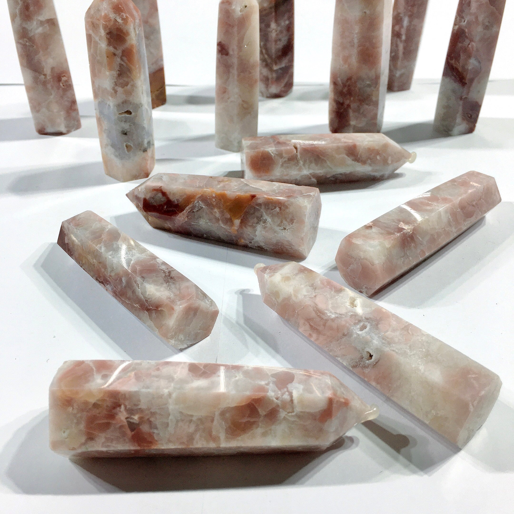 pink agate tower